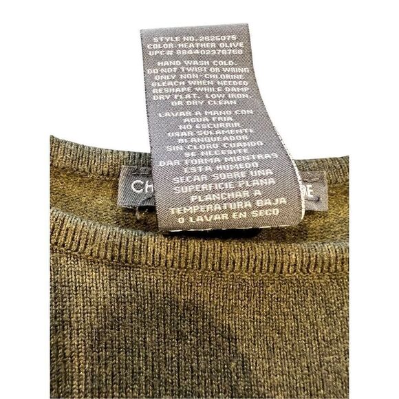 Chelsea & Theodore olive Sweater size XL - Picture 6 of 9